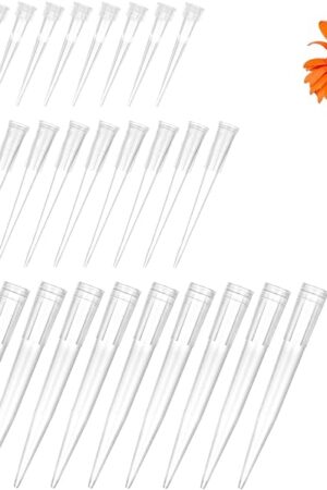 30 Pcs Plastic Flower Stems Tube Holder Fresh Flower Cake Spikes Pointed End Flowers Arrangement Holders for DIY Valentine's Day Crafts