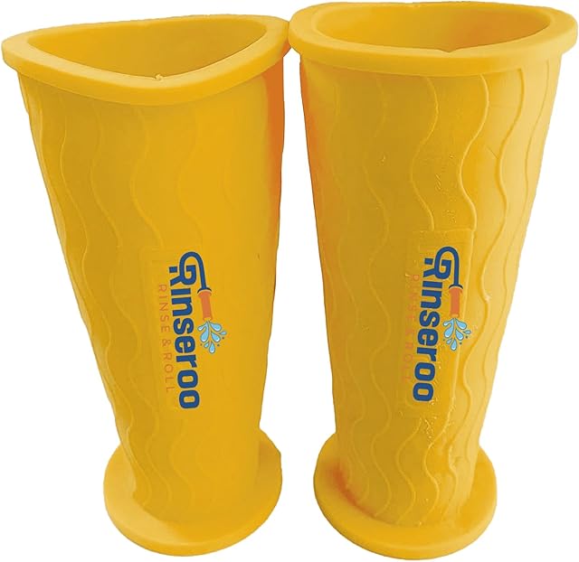 (2 Pack) Replacement Water Hose Connectors for JUMBO Rinseroo. Fits shower heads 4-7 Inches Wide, Easy Install Hose Attachment for Shower Cleaning (Rinseroo Sold Separately, Not for Tub Version)