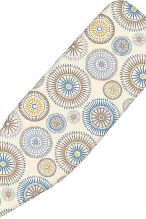 36x13in 38x13in 43x14in 48x15in Cotton Ironing Board Cover and Thick Pads, Iron Board Cover with Scorch Resistant Silver Coating (Color : E, Size : 110x35cm/43x14in)