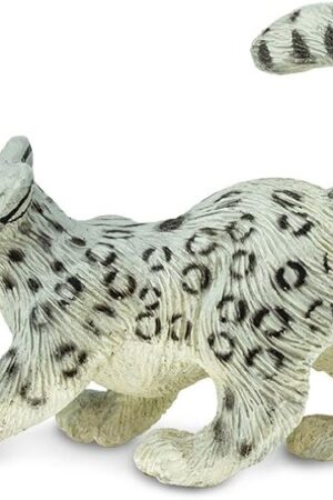 The Safari Ltd. Snow Leopard Cub Figurine - Lifelike 2.5" Model Figure - Educational Toy for Boys, Girls, and Kids Ages 3+