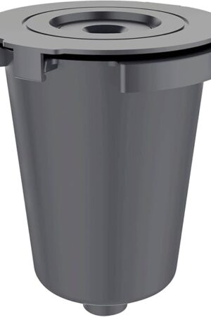 Cuisinart SS-RFC HomeBarista Reusable Filter Cup – Brew Coffee or Tea and Drop Wasteful Plastic from Single-Serve Pods with Sustainable Coffee Accessories, Gray