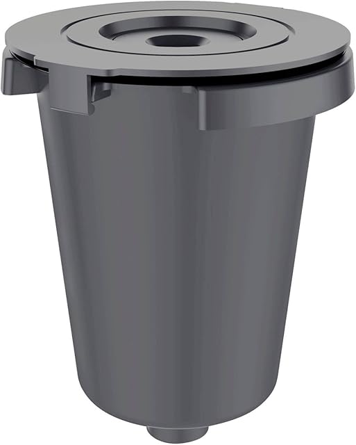 Cuisinart SS-RFC HomeBarista Reusable Filter Cup – Brew Coffee or Tea and Drop Wasteful Plastic from Single-Serve Pods with Sustainable Coffee Accessories, Gray