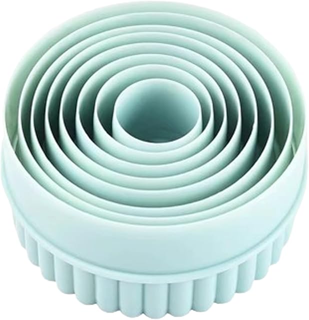 Cookie Cutters, 8 PCS Ideal Biscuit Cutter Tool, Highly Versatile Round & Circle Cutter, Perfect for Creating Unique Shaped Biscuits and Cookies