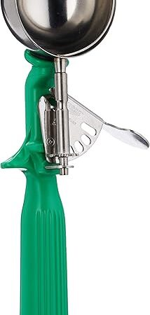 Vollrath 2-2/3 oz Stainless Steel Disher - Size 12,Green