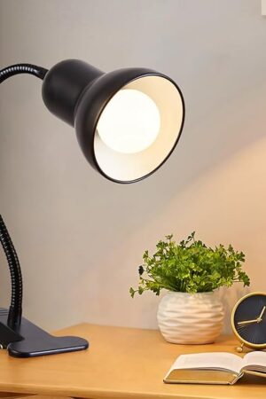 Clip on Desk Lamp, 360° Rotating Ggooseneck Lamp, Ring Light, Revolutionary Eye-Caring Desk Lamp, Portable Clip-On Reading Light for Bedroom and Office, Study Clamp - The Ideal Home Lighting Solution