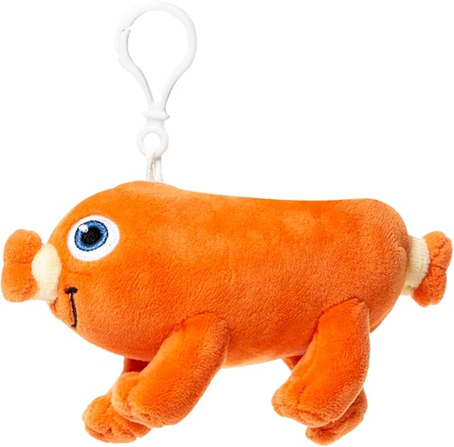 The Sausage Plush Doll Keychain, Cute Stuffed Animals, Food Plushies, Bread Barbershop, Cute Gifts for Kids, Bogg Bag Accessories, Backpack Charms, Kawaii Keychain, Loveys for Babies, 6''