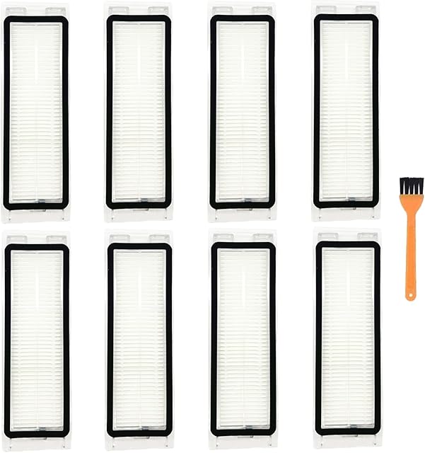8 Pack Q5 Filter Replacement Part Compatible with Roborock Q5, Q5+ Plus (NOT FIT Q5 Pro,Q5 Pro+, Q5 Max+, Q5 DuoRoller+) Vacuum Cleaner