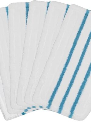 6Pack Steam Mop Pads Replacement for Black+Decker Steam Mop SM1600, SM1610, SM1620, HSM13E1, HSMC1300FX, HSMC1321, HSMC1361SG Cleaner Black and Decker Steam Mop Replacement Pads