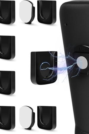 6-Piece Magnetic Remote Control Holder Wall Mount - Self Adhesive Suitable for Tv Backside as Well as Tv Fan and Air Conditioner Remote Controls