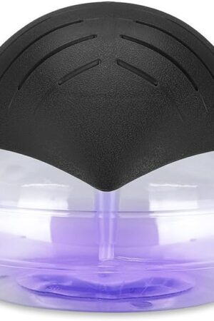 Air Purifiers with LED Lights for Bedroom, Air Freshener, Room Aromatizer, Aroma and Essential Oil Diffuser with LED lights (Black)