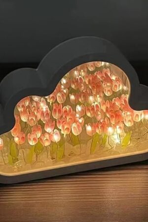 20 Flower Tulip Lamp Night Light Pink