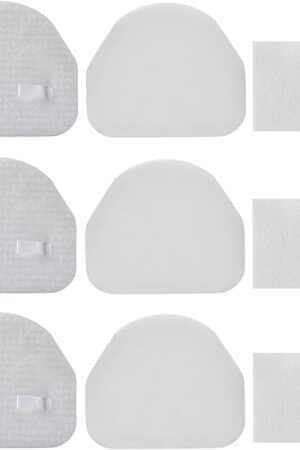 3 Pack Foam & Felt Filters Kit Replacement for Shark Navigator NV100, NV100C,NV100 26, NV105, NV105 26, NV106, UV300,NV450,NV480,NV481,NV482 Upright Vacuum Cleaner, Replace Part # XFF450 & XFL100