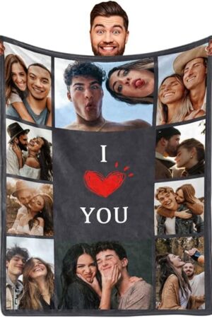 Custom Photo Blanket Personalized Blankets Christmas Blankets Women