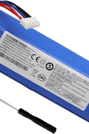 6400mAh Battery Compatible with Ecovacs Deebot T5 T8 T8+ T9 T9+ Deebot Ozmo 950 T10 T9 DX65 DX93 DX96 X1 Omni X1 Turbo X1 Plus DLX11-21/61 DBX11-11/21 Vacuum Cleaner S10-LI-144-5200