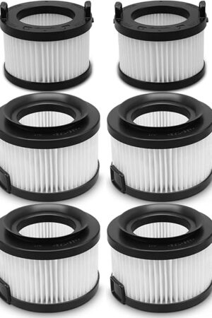 VortexIQ 40 Replacement HEPA Filter Compatible with LEVOIT Vacuum Cleaner,6-Pack Set, 2 Main Filter 4 Pre Filters Part#VortexIQ 40-RF (6 Pack)