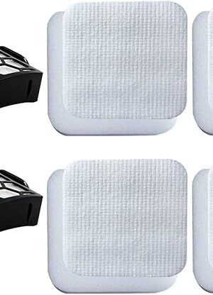Dttery LA502 LA322 Filter Replacement for Shark Rotator Navigator Lift-Away ADV DuoClean PowerFins Upright Vacuum LA502, LA322, LA301, LA300, LA702, Part XFFK320, XHF320, 4 Foam, 4 Felt, 2 HEPA