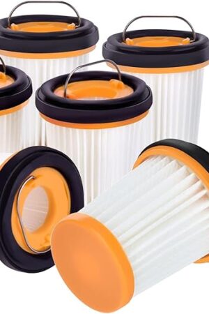 6 Pack WV201 Fiters Replacement for Shark Wandvac ION W1 S87 Handheld Vacuum Filter Replacement WV200, WV201, WV205, WV201BK,WV220, Compare to Part # XHFWV200