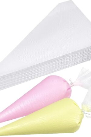 100Pcs Disposable Piping Bags, 13 Inch Anti Burst Pastry Bags - Icing Piping Bags for Frosting - Suitable for Baking and Cake Decorating