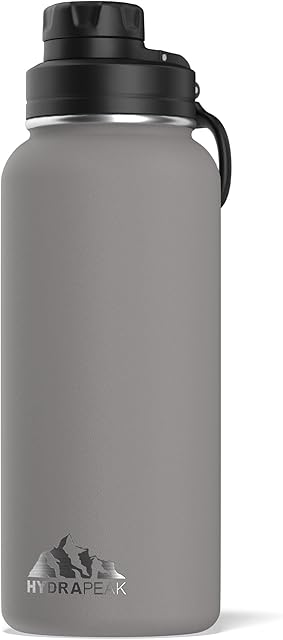 Hydrapeak Stainless Steel 32 oz Insulated Water Bottle with Chug Lid