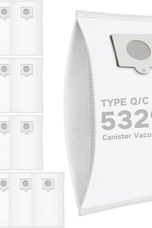 14 Pack 53292 Q/C Type Canister Vacuum Cleaner Bags for Kenmore 200 400 600 700 800 Series Canister Vacuum Cleaners, 81214,81614,81414,81214,BC4002 Replacement dust bags for cylinder vacuum cleaners