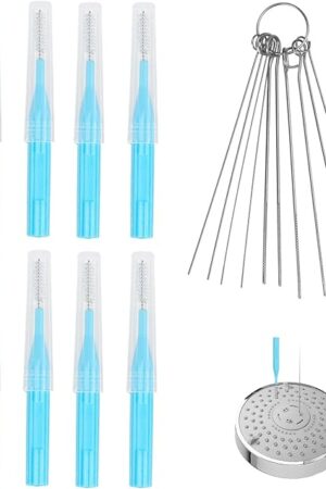 20-Pack Shower Head Cleaner Kit, Multifunctional Anti-Clogging Shower Nozzle Cleaning Brushes & Picks for Small Holes Gaps Window Faucets Bathroom Home