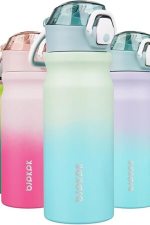 BJPKPK 18oz Stainless Steel Insulated Water Bottle, Mint