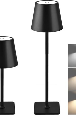Cordless Table Lamps 3 Color 2 Pack