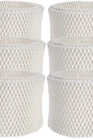 6-Pack Humidifier Wicking Filters Replacement Compatible for Honeywell HAC-504, HAC-504AW, HCM-350, HCM-300T, HCM-600, HCM-710, HCM-315T Series Humidifiers