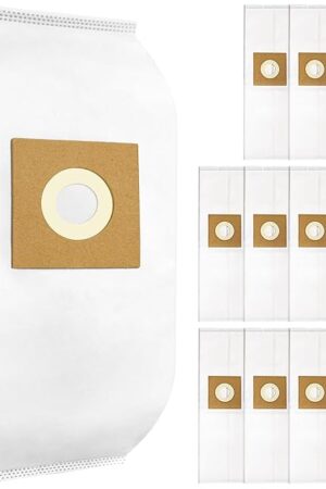 12 Pack Type Y HEPA Vacuum Bags Compatible with Hoover WindTunnel Upright Style Y, Z, YZ Vacuum Cleaners, Part # 4010100Y, AH10040, 902419001, 4010801Y