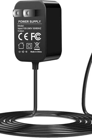 19V Charger for Eufy RoboVac 11 11S 12 15C 25C 30C 35C Series for Eufy HomeVac H30, Pure Clean & Coredy Robotic Vacuum Cleaner Model T2102 T2108 PUCRC15 PUCRC90 R300 R580 Power Supply Cord