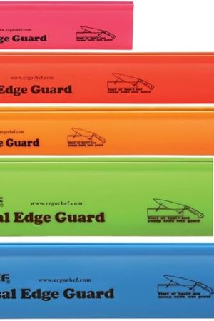 Ergo Chef 5pc Universal Knife Edge Guard Set Multicolored / Multi-sized / for Chef knife, Santoku, Bread, Utility and Paring knives