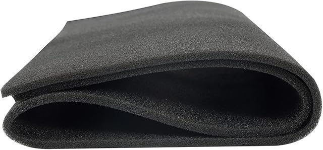 Cuttable Foam Pad Pre Filter, Can Cut to Fit Most Air Conditioner, Air Purifier, Kitchen Trash Cans, Pet Deodorizing Mat, 16.1x39.3x1/4inch(1Pack)