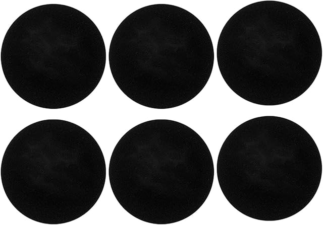 6 Pack Hepa Filter Sponge Replacement Accessories for P1 o Pet Grooming Kit Vacuum Sponges Spare Part Accessory Sponge, Black
