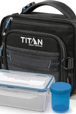 Arctic Zone 1356897 Artic Zone Titan Deep Freeze Lunch Bag Black, Plastic, 1 Kilogram
