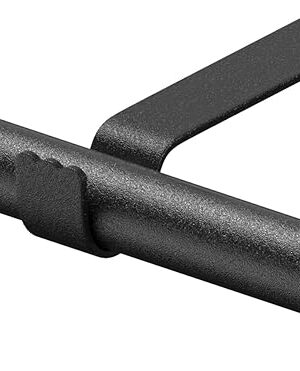 Curtain Rod for Windows 30 to 43 Inch 5/8 Inch Small Curtain Rod Set Black Curtain Rods for Bedroom Heavy Duty Drapery Rods with Brackets
