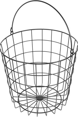 Amosfun Large Wicker Laundry Basket with Iron Handle Collapsible Storage Hamper for Home