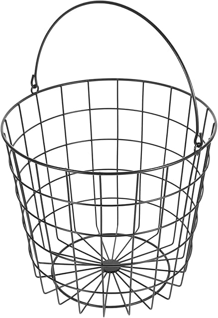Amosfun Large Wicker Laundry Basket with Iron Handle Collapsible Storage Hamper for Home