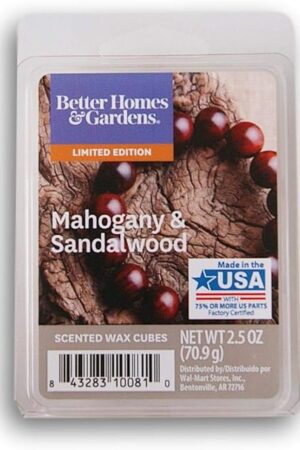 Better Homes & Gardens Mahogany & Sandalwood 2018 Limited Edition Wax Melts (6 x 2.5 oz) - Home Fragrance, Aromatherapy