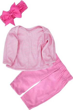 The Reborn Baby Doll Clothes Accessories Girl 18 inch 3pcs Set for 18-20 inch Reborn Dolls