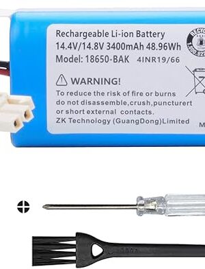 Vacuum Battery Replacement for ILIFE A4s, A4s pro, A6, A7, A8, A9, V7, V7S, V7 PRO, V7 Plus, W450 Robotic Vacuum Cleaners 14.4V/3400mAh