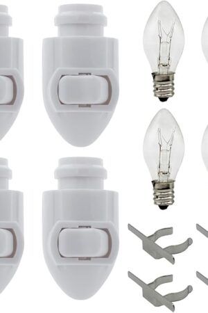 Creative Hobbies Plug in Night Light Module Pack of 4 White