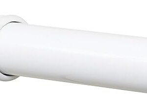 Zenna Home Tension Shower Curtain Rod, No Drill Adjustable Tension Curtain Rod for Bathroom, Rust Resistant, Easy Install Expandable Shower Curtain Rods, 26 to 76 Inches, White