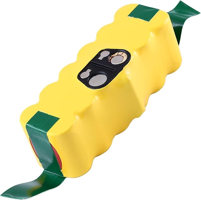 4.5Ah 14.4V Ni-Mh Replacement Battery Compatible with iRobot Roomba R3 500/600/700/800/900 Series 500 510 531 535 540 550 552 560 570 580 595 620 650 660 700 760 770 780 790 800 870 900(Yellow)