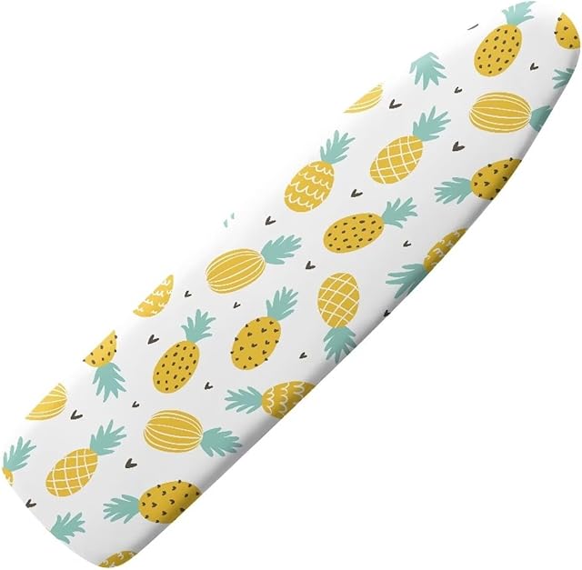 Cartoon Pineapple Ironing Board Cover Scorch Resistant Ironing Pad for Table Easy Install Durable Iron Board Cover Accessories