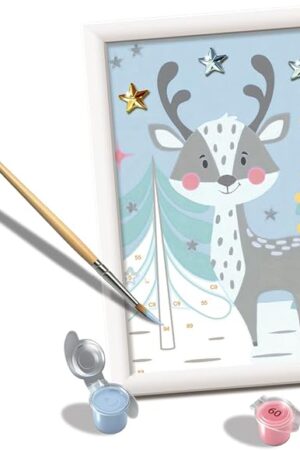 The Ravensburger CreArt Cute Deer Paint by Numbers Kit for Kids - 20260 - Painting Arts and Crafts for Ages 7 and Up