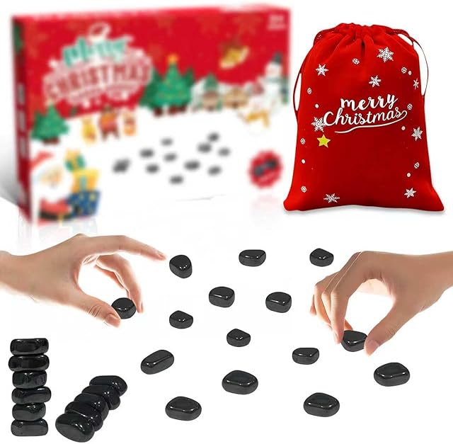 The 20 Pcs Christmas Magnetic Chess Game, Magnetic Chess Game with Stones Magnet with String Magnetic Board Games Puzzle Strategy Games Family Gatherings Board for Kids & Adults New Year's Gift