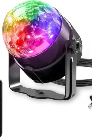 Disco Ball Light - Party Lights, Led Strobe Dj Disco Light with Remote Control for New Years Halloween Christmas Birthday Party Decorations Indoor Outdoor