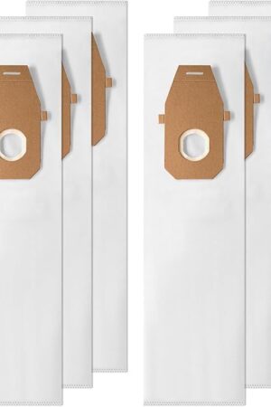 6 Pack Replacement AH10000 Type Q HEPA Vacuum Bags for Hoover Platinum Upright Vacuum UH30010COM UH30010CCA UH30010 Replace Part 902419001