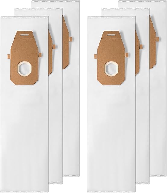 6 Pack Replacement AH10000 Type Q HEPA Vacuum Bags for Hoover Platinum Upright Vacuum UH30010COM UH30010CCA UH30010 Replace Part 902419001