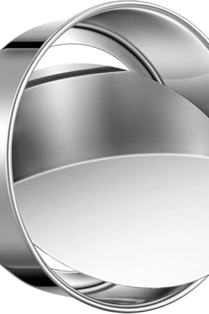 9 Inch Cake Pan, Removable Bottom & Easy Releasing, Leakproof & Nonstick Cake Baking Pan, 304 Stainless Steel Round Cake Pan, Non-Toxic & Healthy, Dishwasher Safe